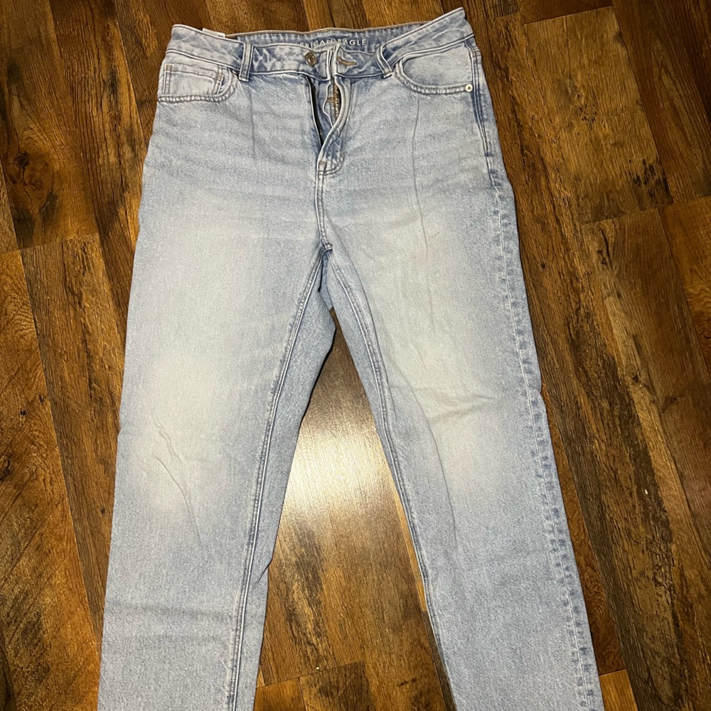 American Eagle Outfitters Light Wash Strigid Mom Jean